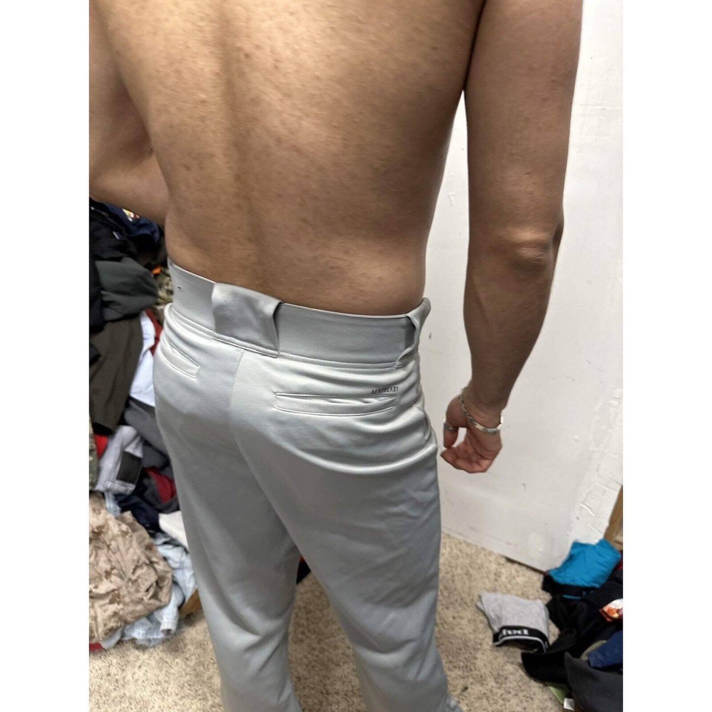 Men’s Small Adidas Baseball Pants Gray Aeroready