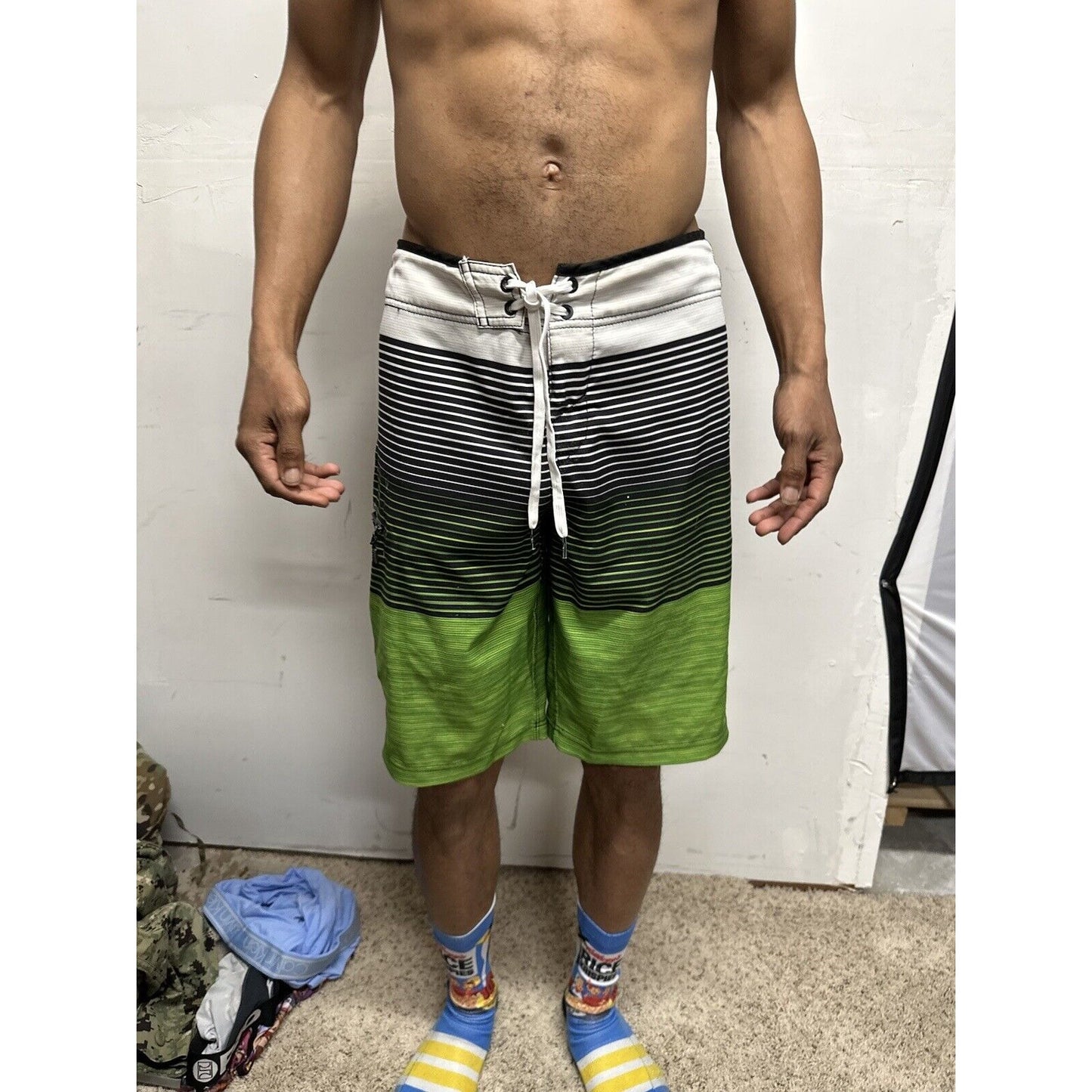 Men’s Striped Multicolor John John Fits Like A Medium Bathing Trunks O’Neill