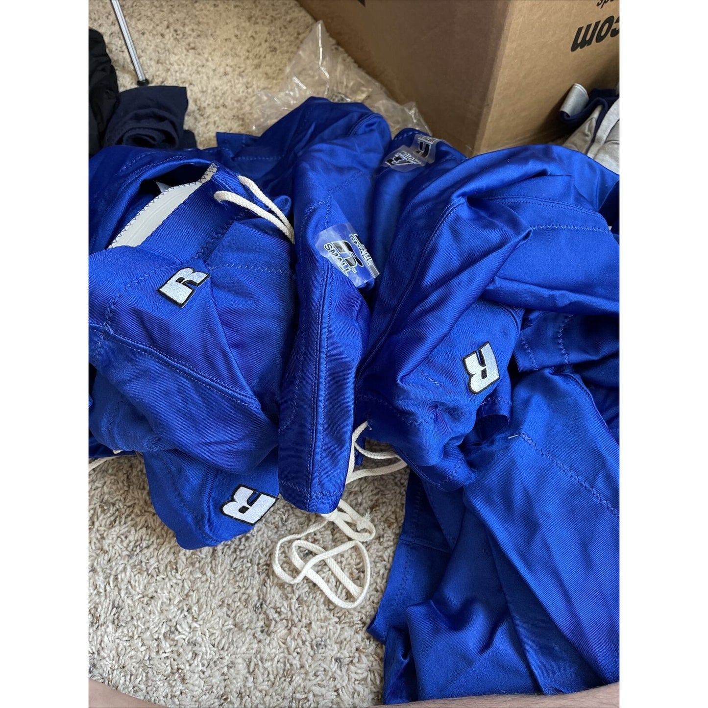 Men's Royal Blue Russell Athletic Football Pants Small