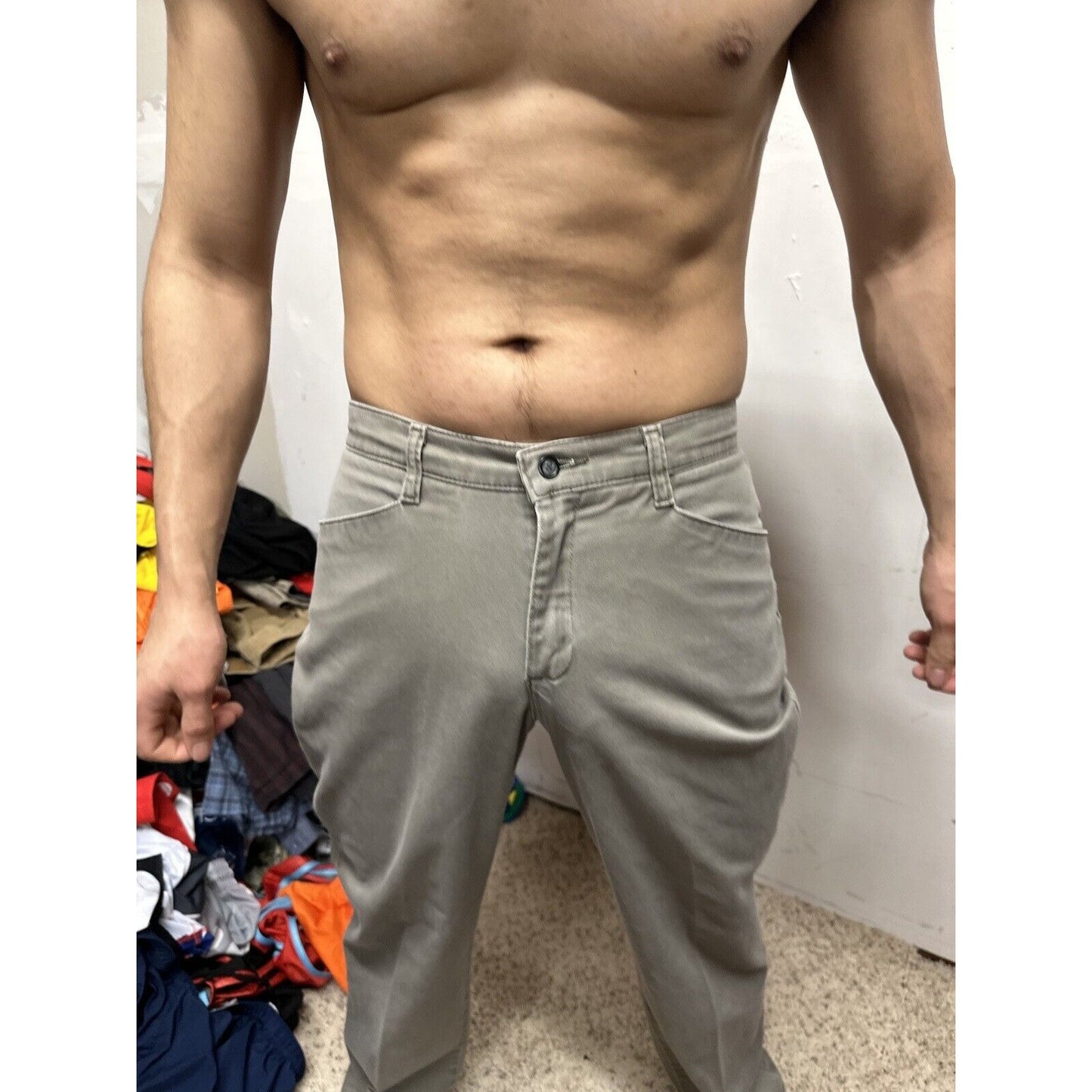 Men’s Lee At The Waist 8 Short Grey Pants perhaps women’s jeans?