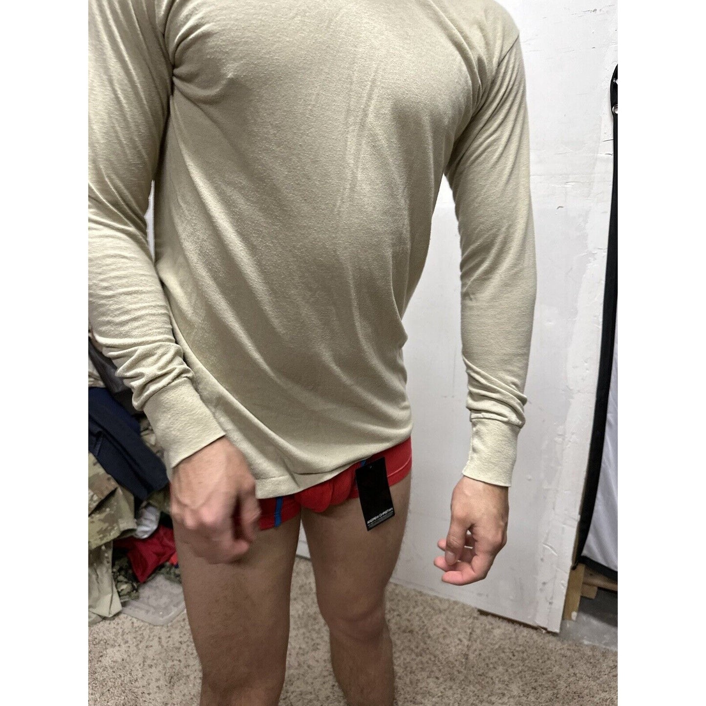 Men’s Duke Athletic Products Long Sleeve Desert Sand Civil Air Patrol USAF Shirt