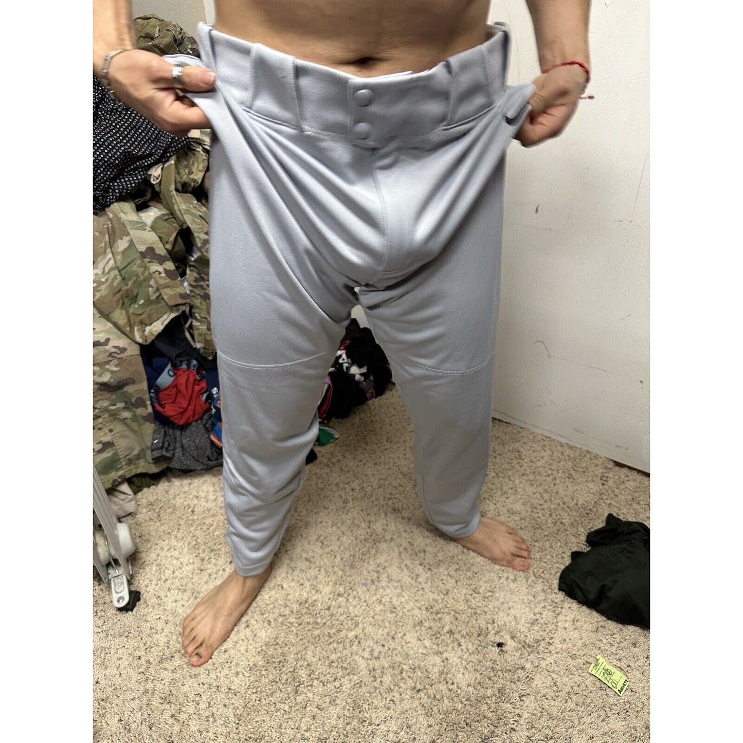 Men’s Gray Team Nike Baseball Pants Size Large