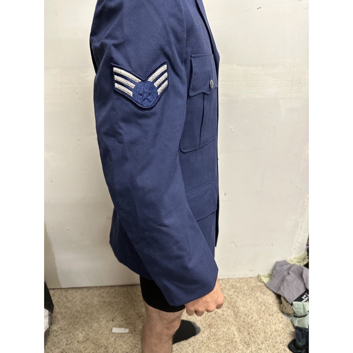 Men’s 40R USAF Air Force Service Coat Navy Blue Uniform