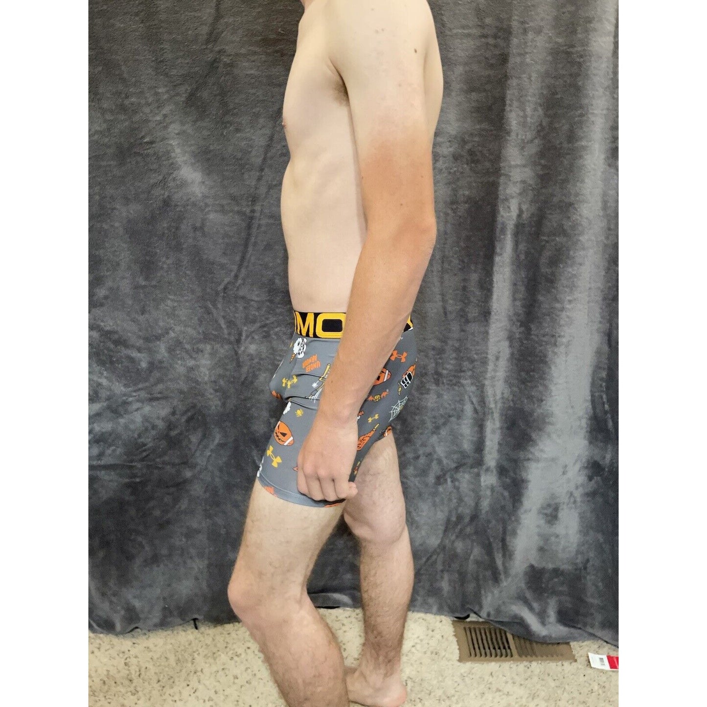 boy's youth large halloween theme under armour compression boxer brief