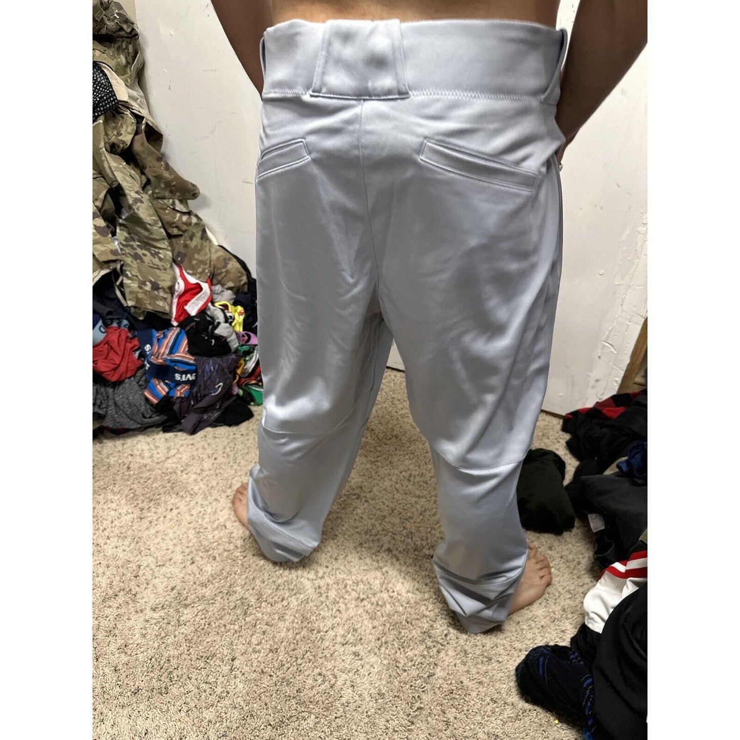 Men’s Gray Team Nike Baseball Pants Size Large