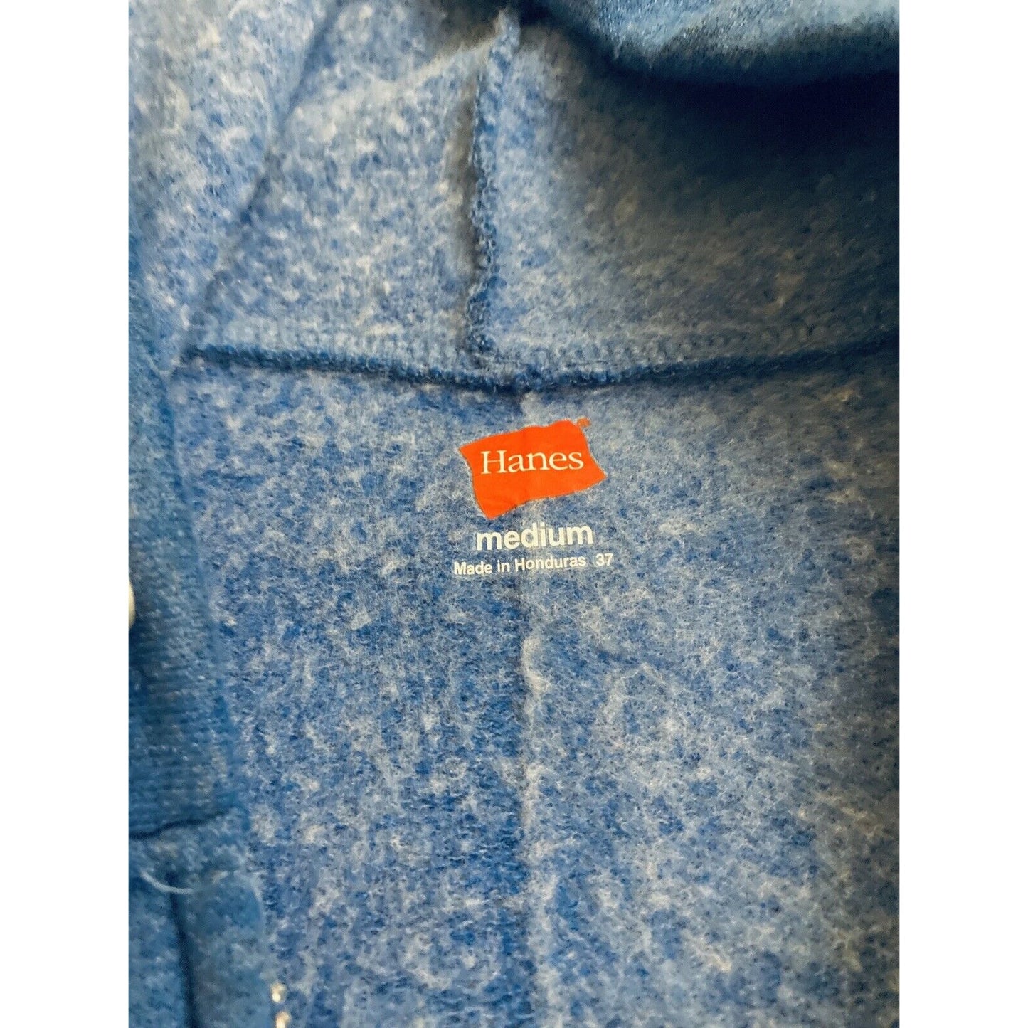 Hanes Men's Full-Zip Fleece Hoodie. Royal Blue. Medium
