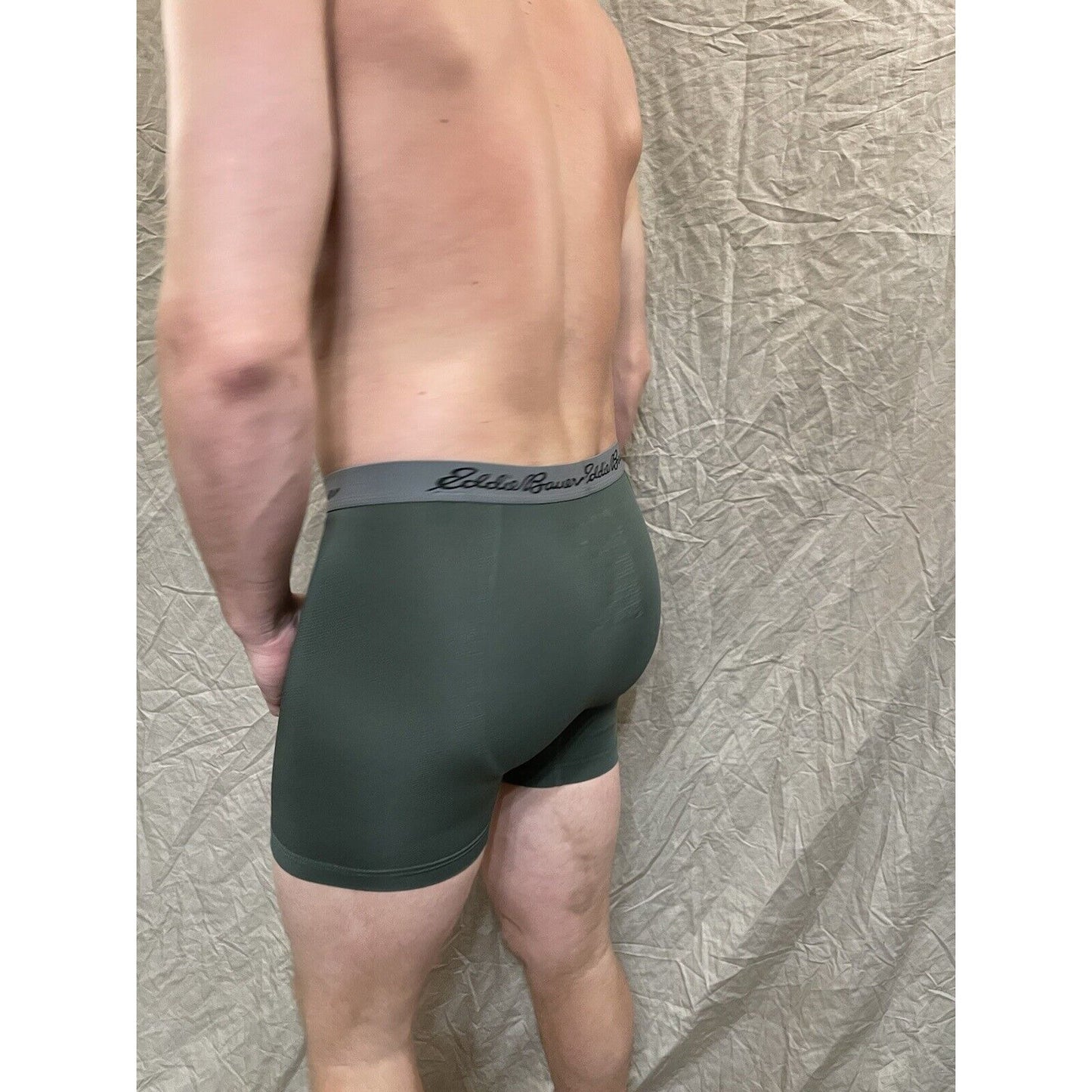 men's eddie bauer dark green medium boxer brief