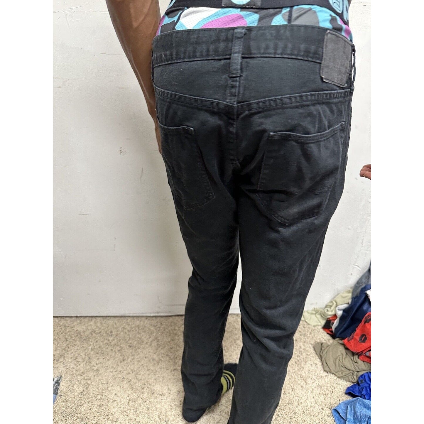 Men’s Black 30 X 34 American Eagle Slim Straight Jeans