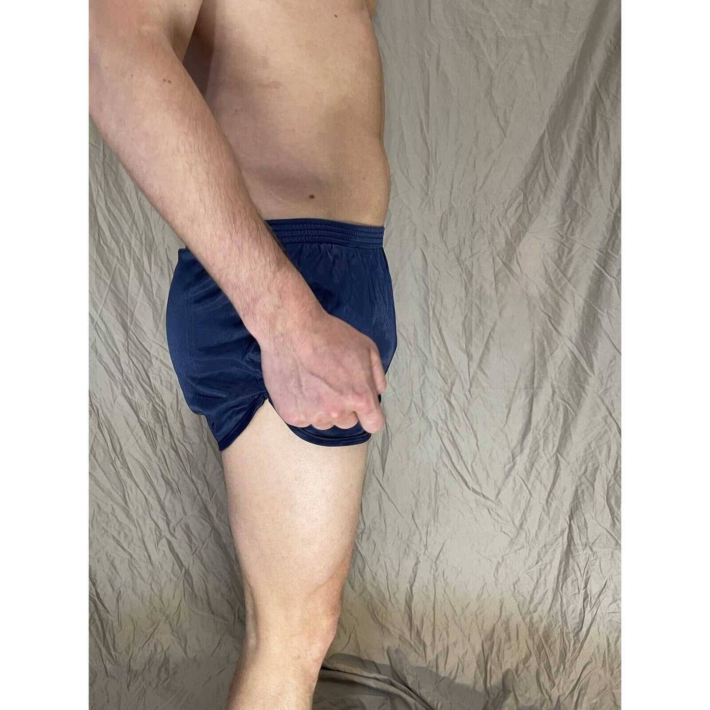 Soffe Ranger Panty Silkies PT Shorts Military Workout Bottom Navy Blue Small