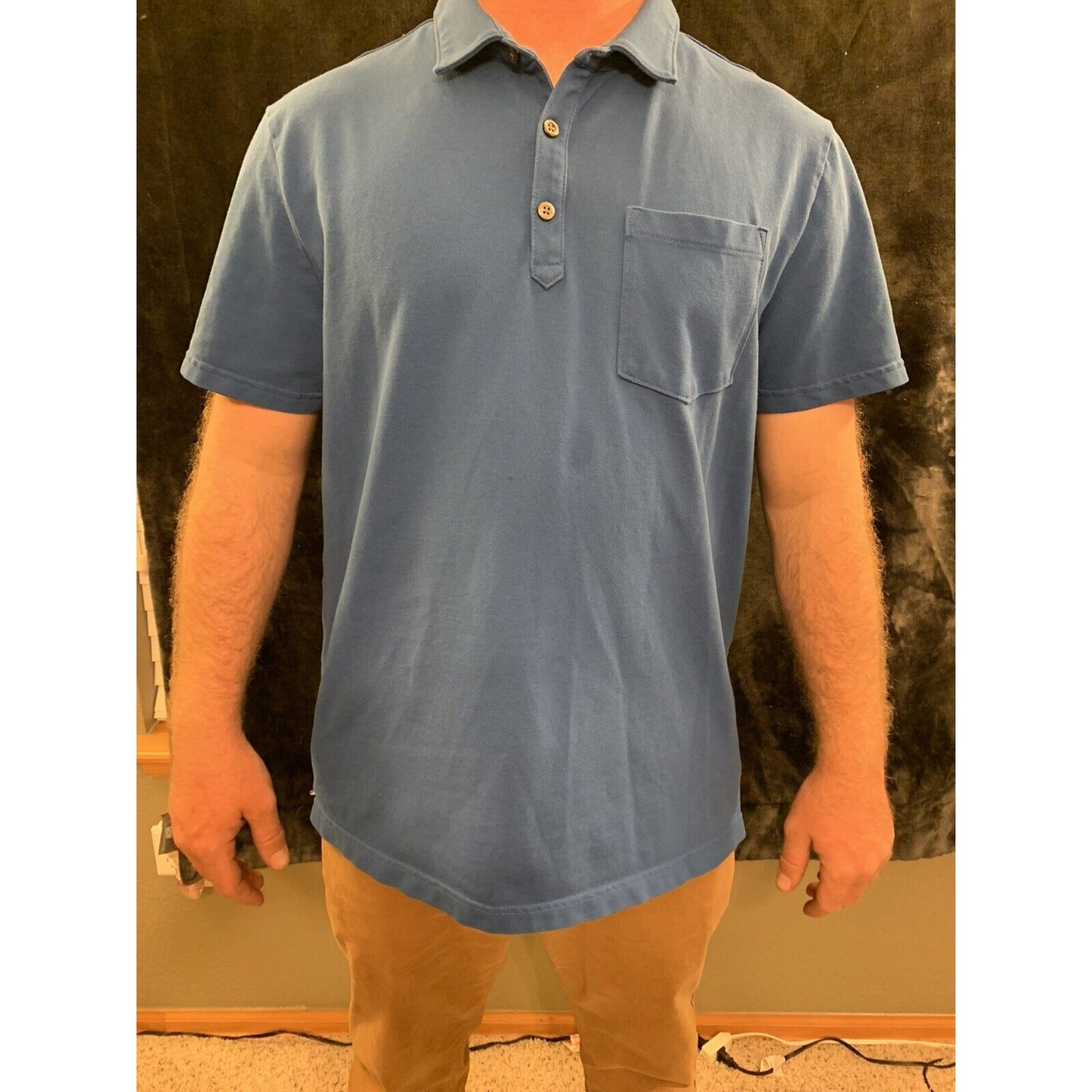 BANANA REPUBLIC Performance MENS POLO XL Blue