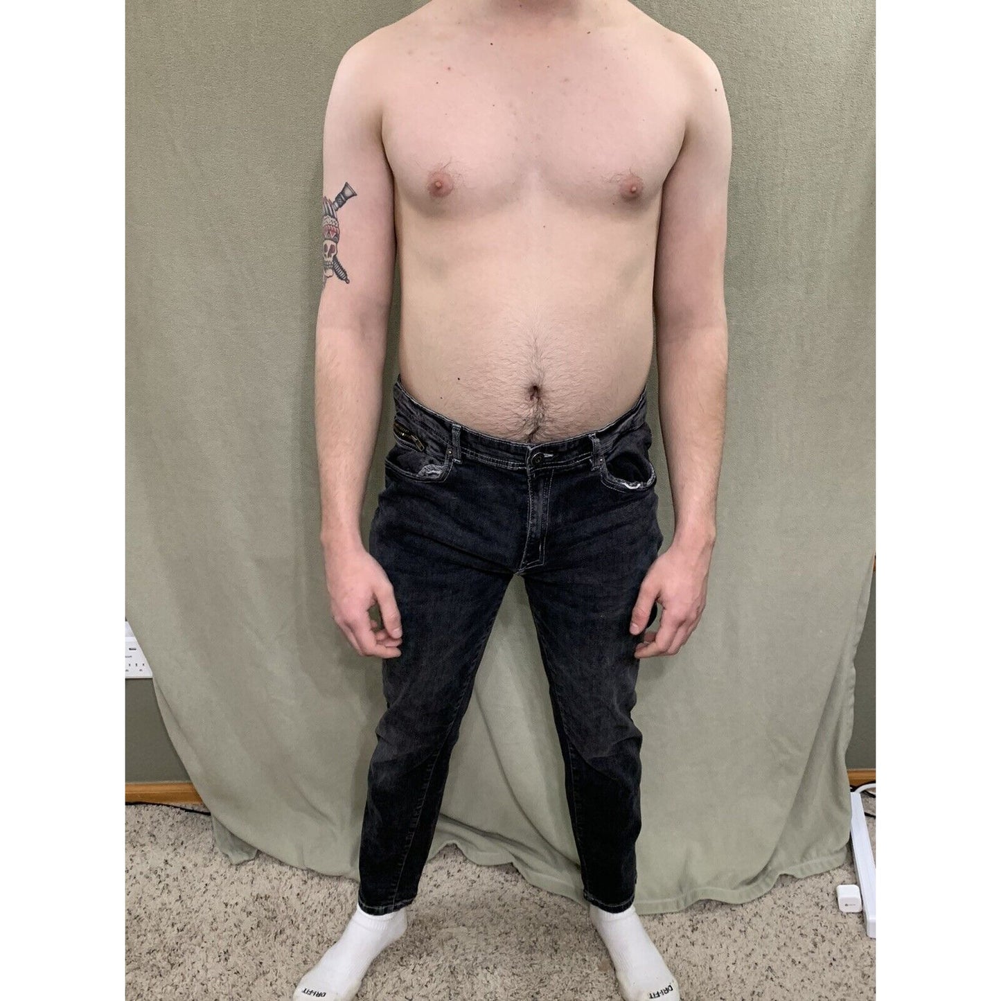Men’s Modern Culture Premium Denim Black Jeans 34 X 30