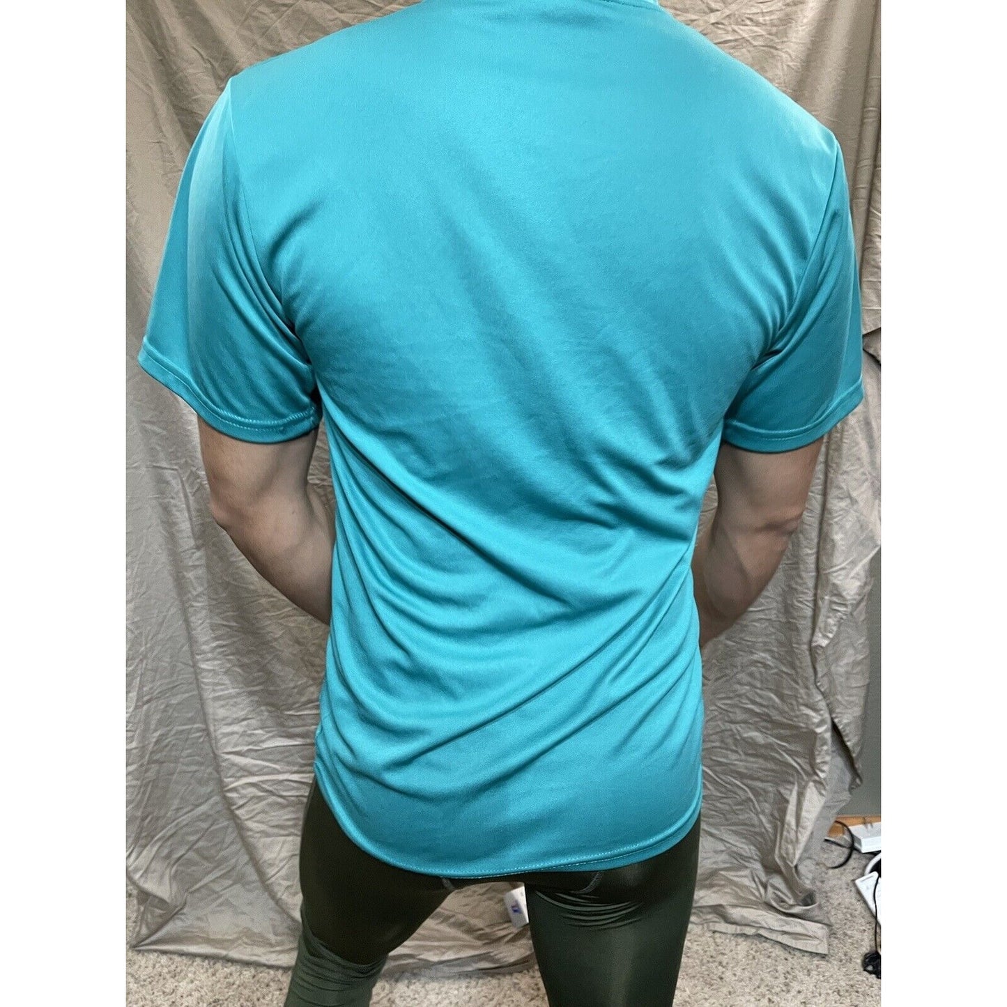 Men's Augusta Sportswear Moisture Management Athletic shirt teal adult Medium