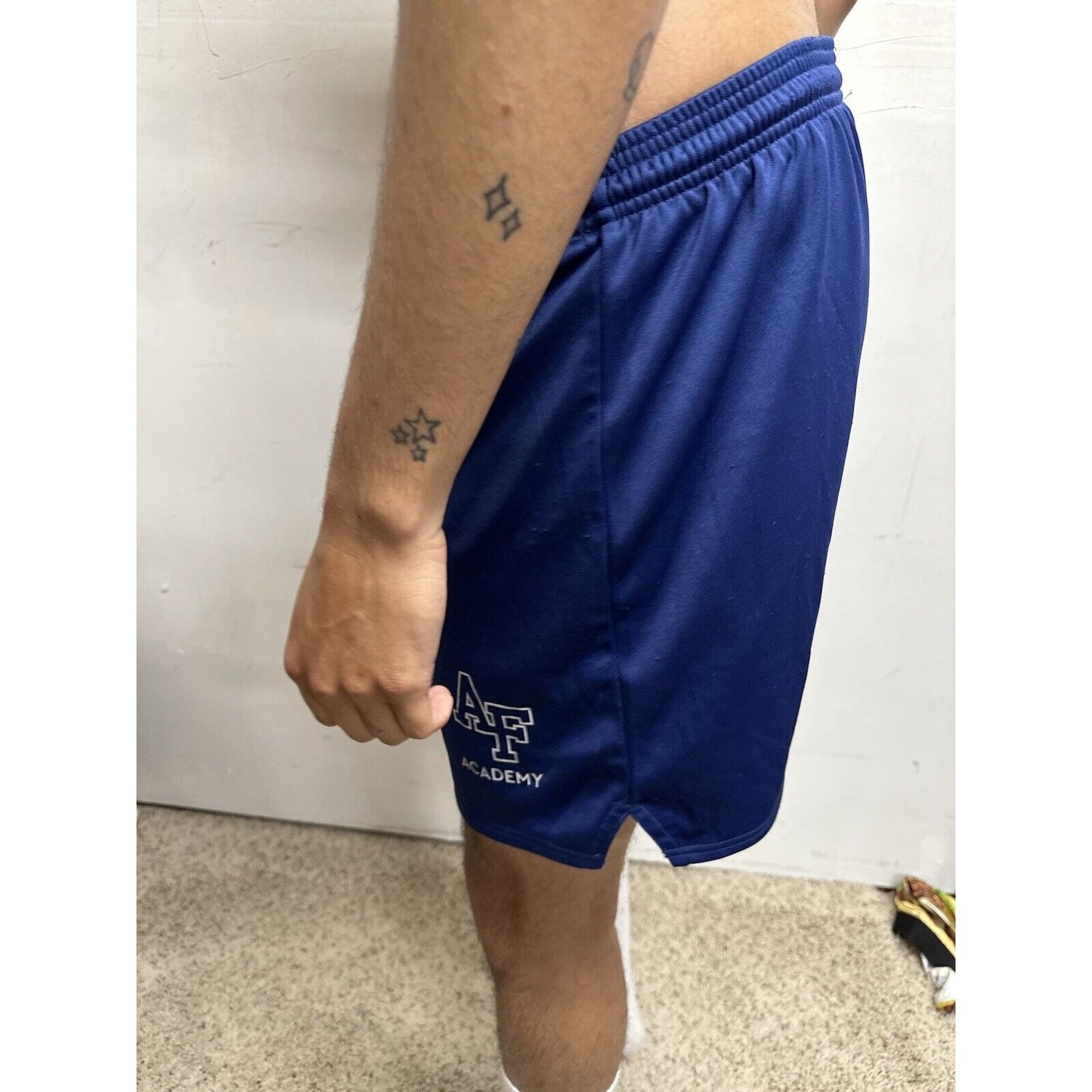 Women’s Medium USAFA Air Force Academy Cadet PT Workout Uniform Shorts Blue