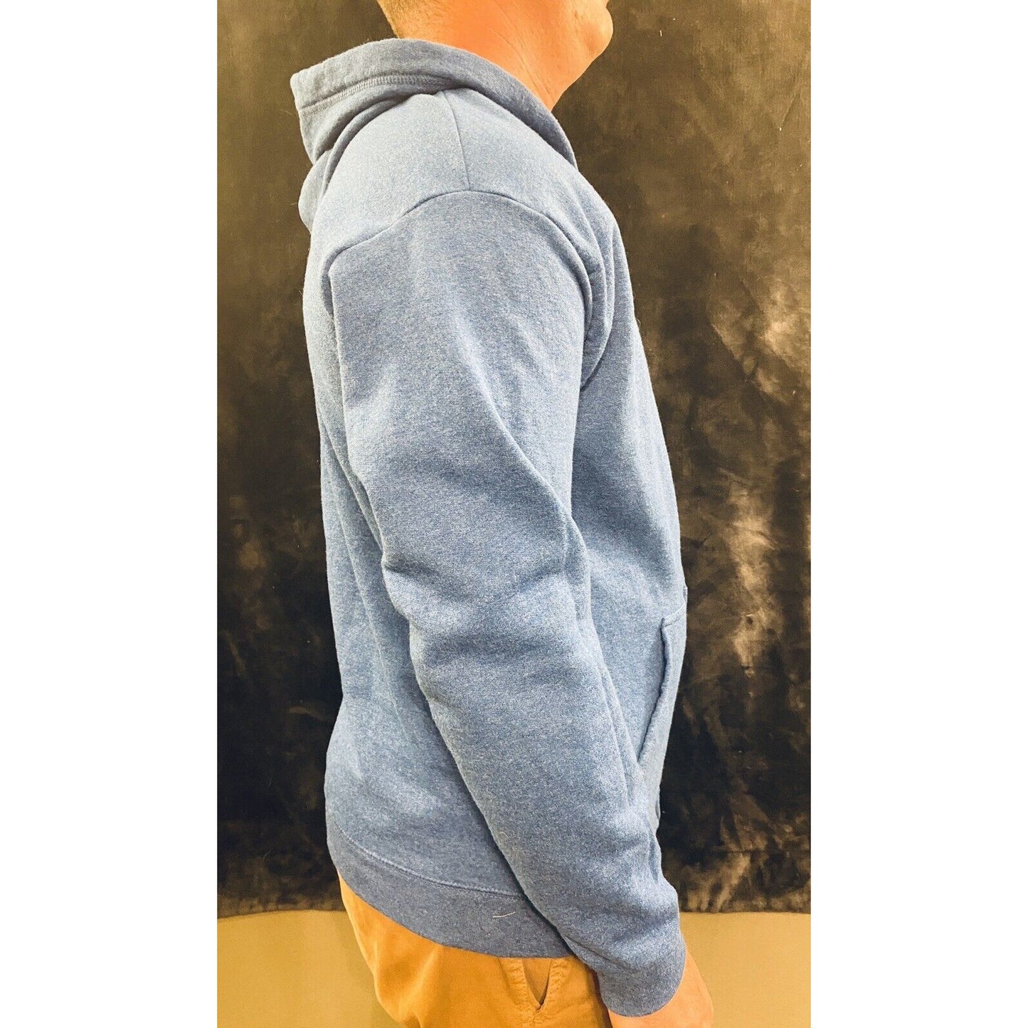 Hanes Men's Full-Zip Fleece Hoodie. Royal Blue. Medium