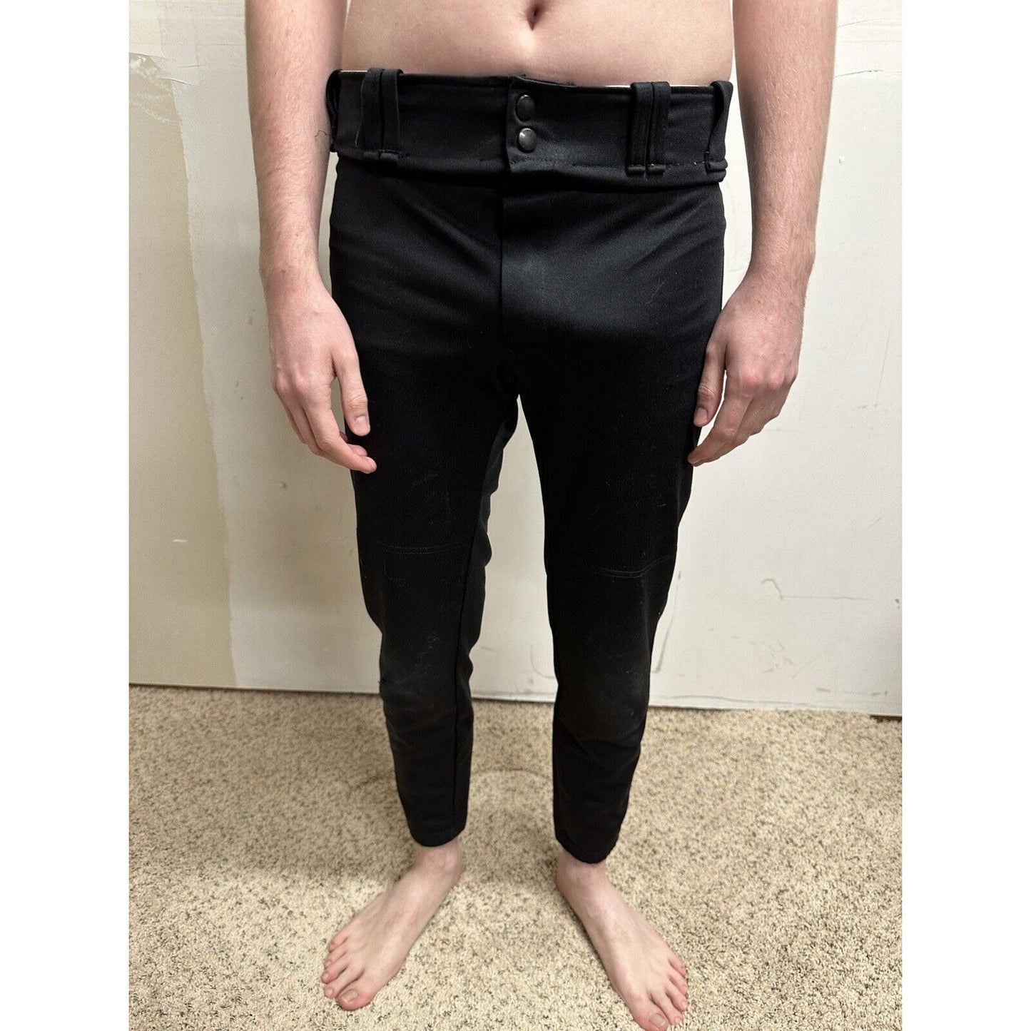 men’s black nike team baseball pants Size Small