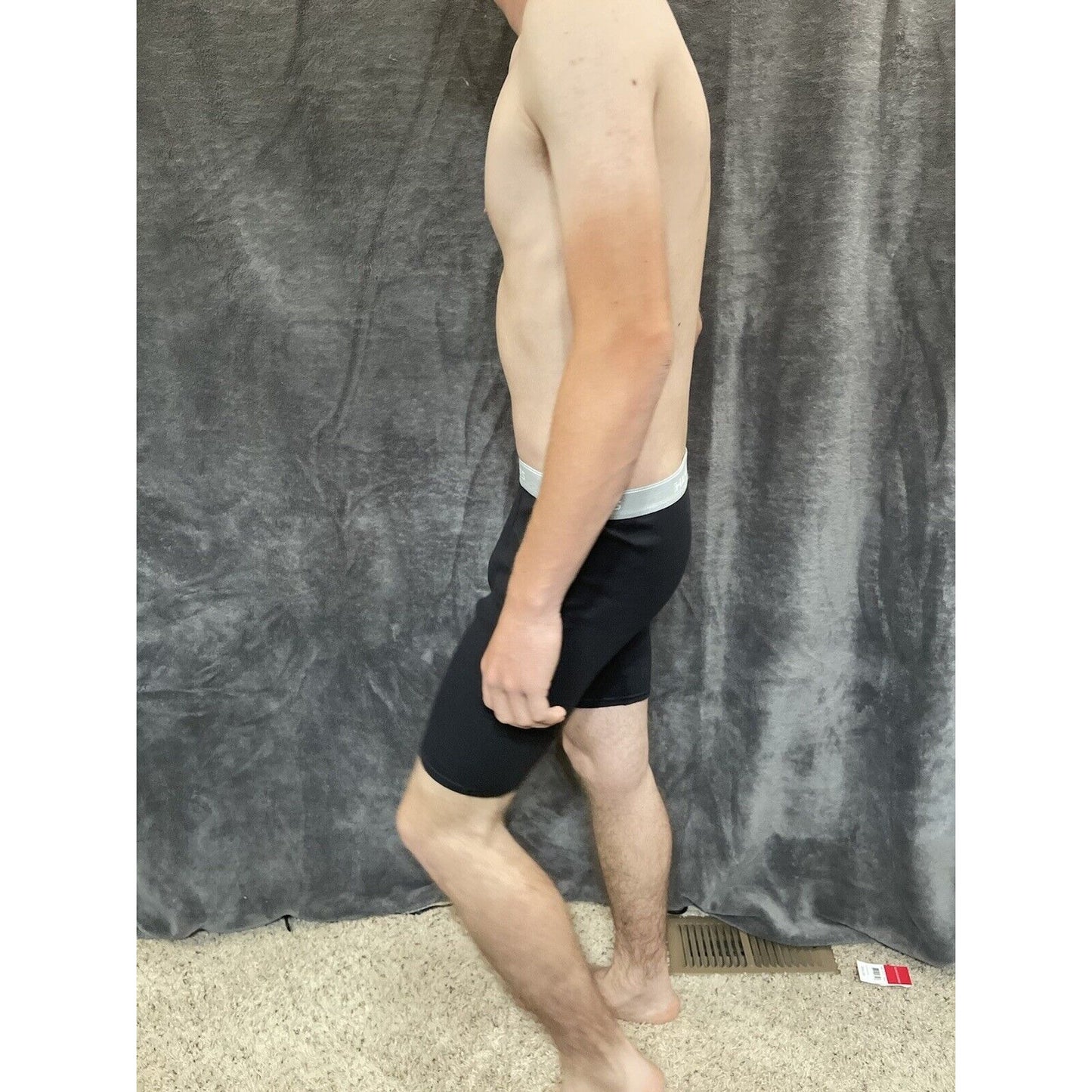 boy's black XL hanes boxer briefs gray band