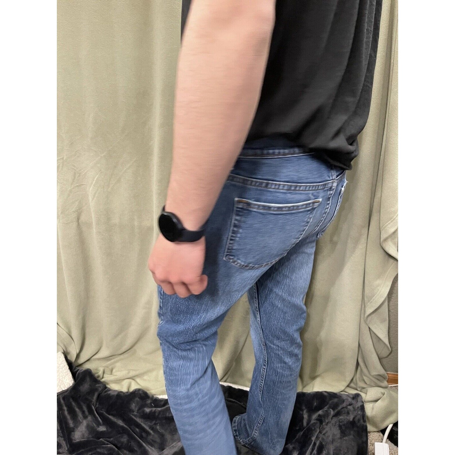 Mens George Blue Athletic Fit Denim Jeans 30 X 32 EUC