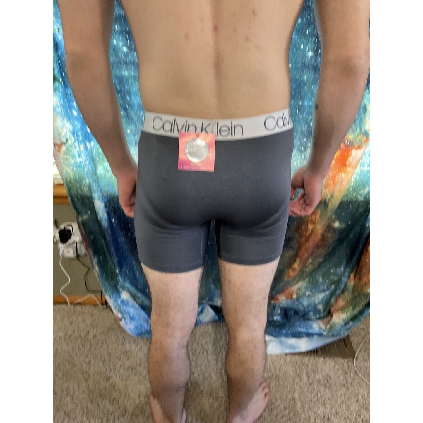 men's calvin klein gray compression shorts medium New And Unworn