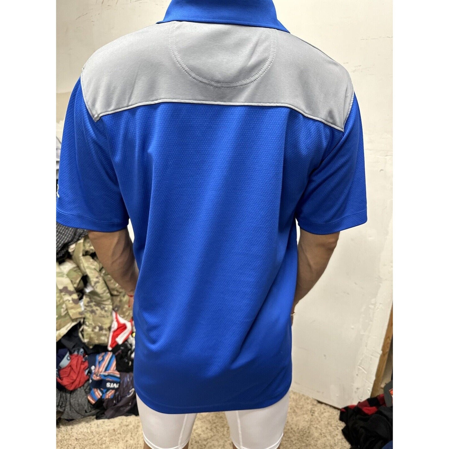 Men’s Blue AF Falcons USAFA Air Force Academy Knights Apparel Large Polo Shirt