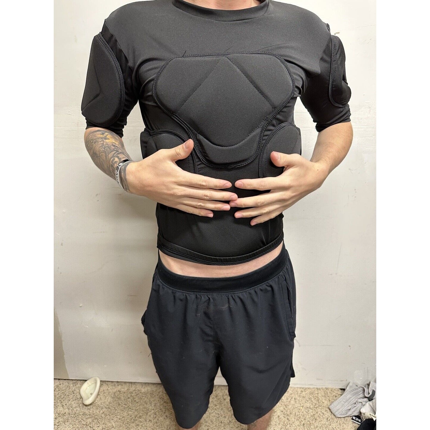 Men’s Black Small Football Pads