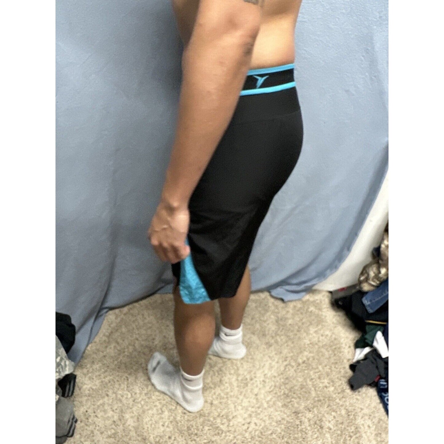 Boys Old Navy Active Large 10-12 Black Athletic Running Shorts