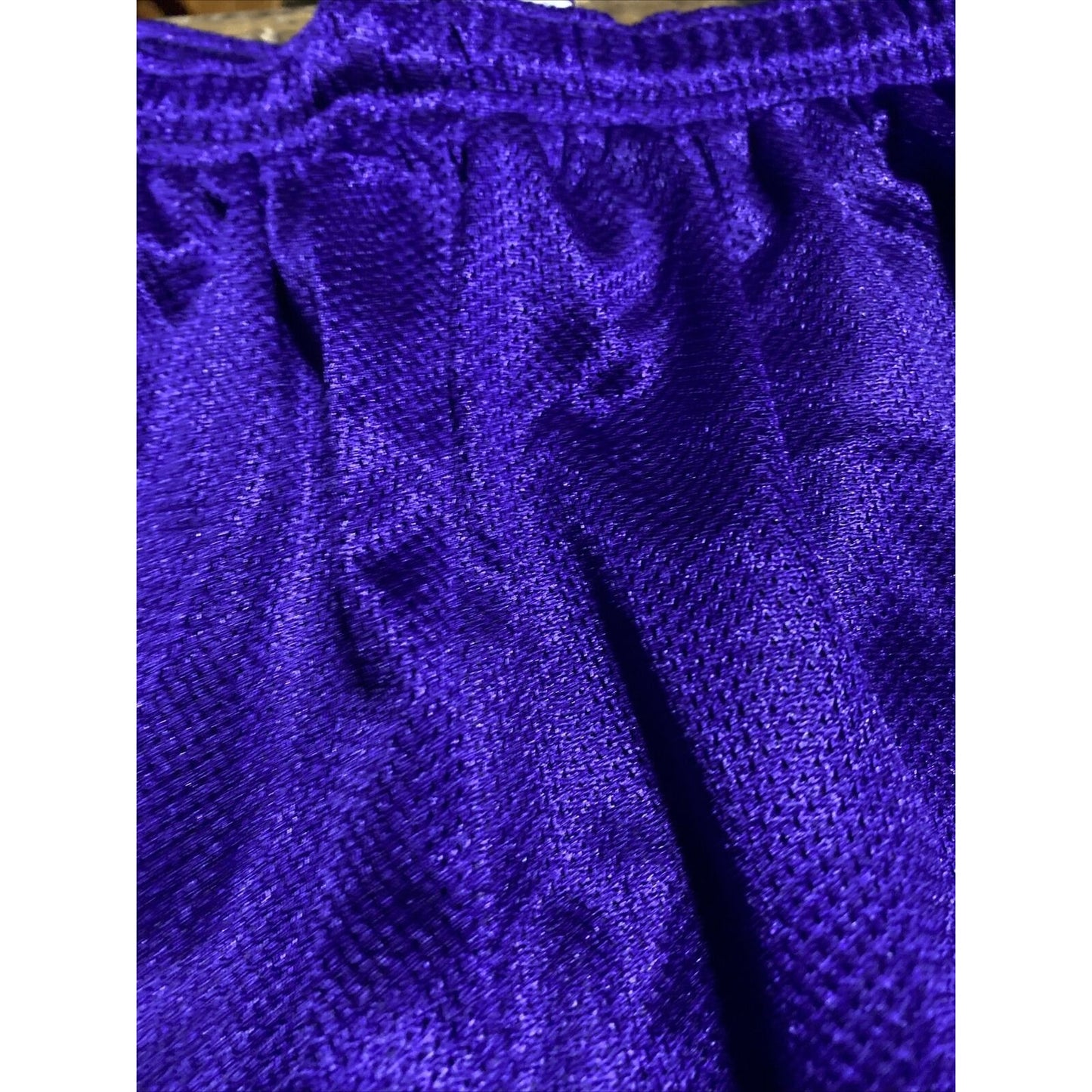 Soffe Men’s Large Purple Basketball Training Polyester Mesh Shorts