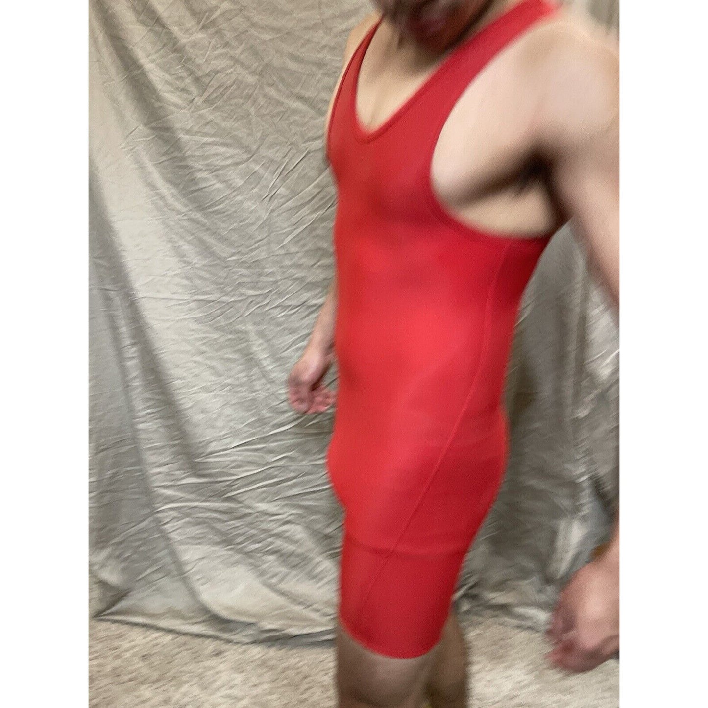 Boy's Youth Large Red Wrestling Singlet Alleson Athletic