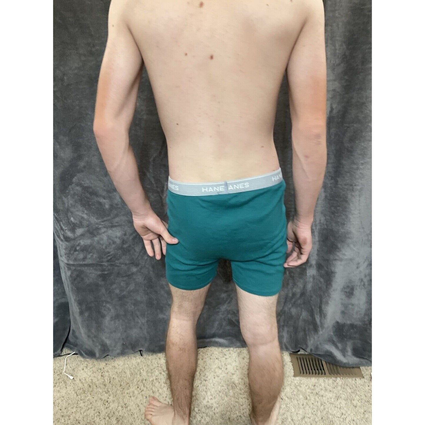 men's green hanes XL boxer brief comfort flex