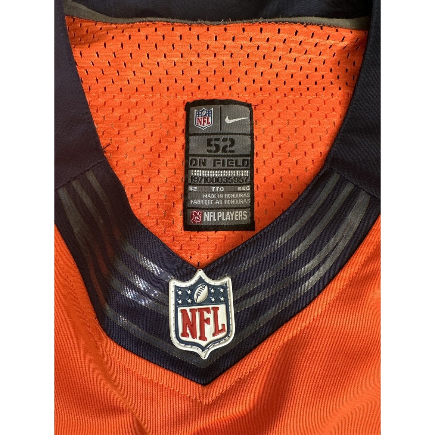 Bradley Chubb Denver Broncos Nike Game Player Jersey Men's Size 52 NFL #55 DEN