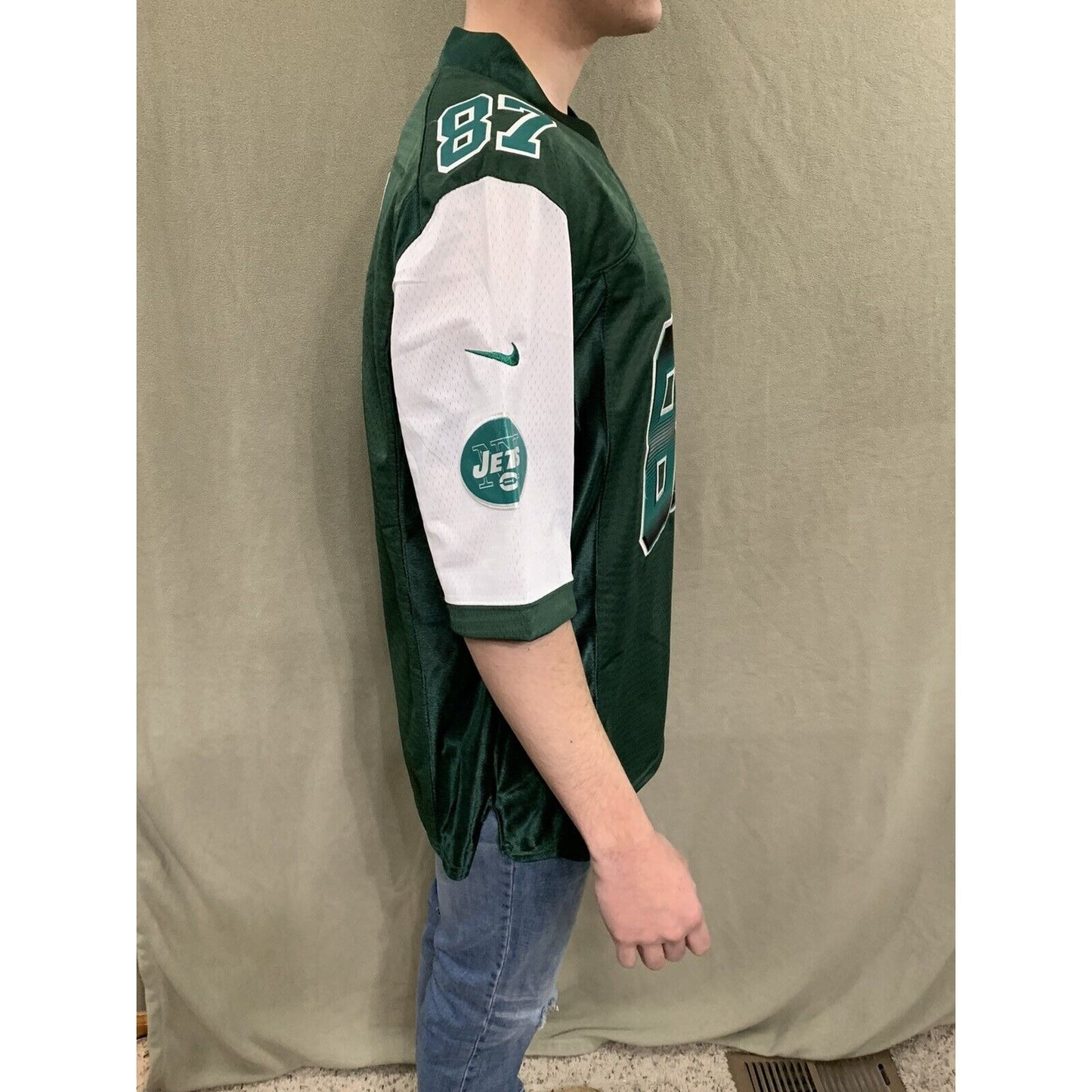 NFL New York Jets #87 Eric Decker Nike Green On Field Jersey Size Large