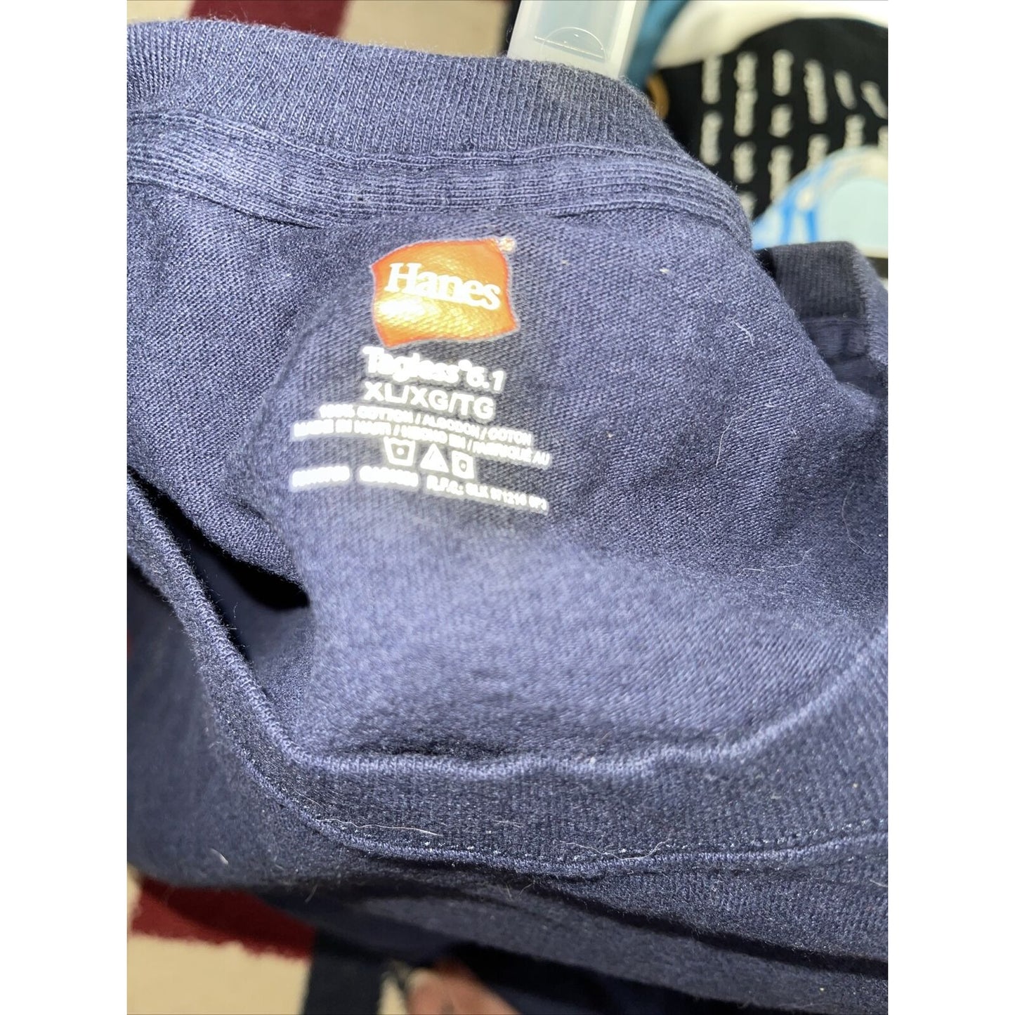 men's randolph air force base hanes XL navy blue t-shirt
