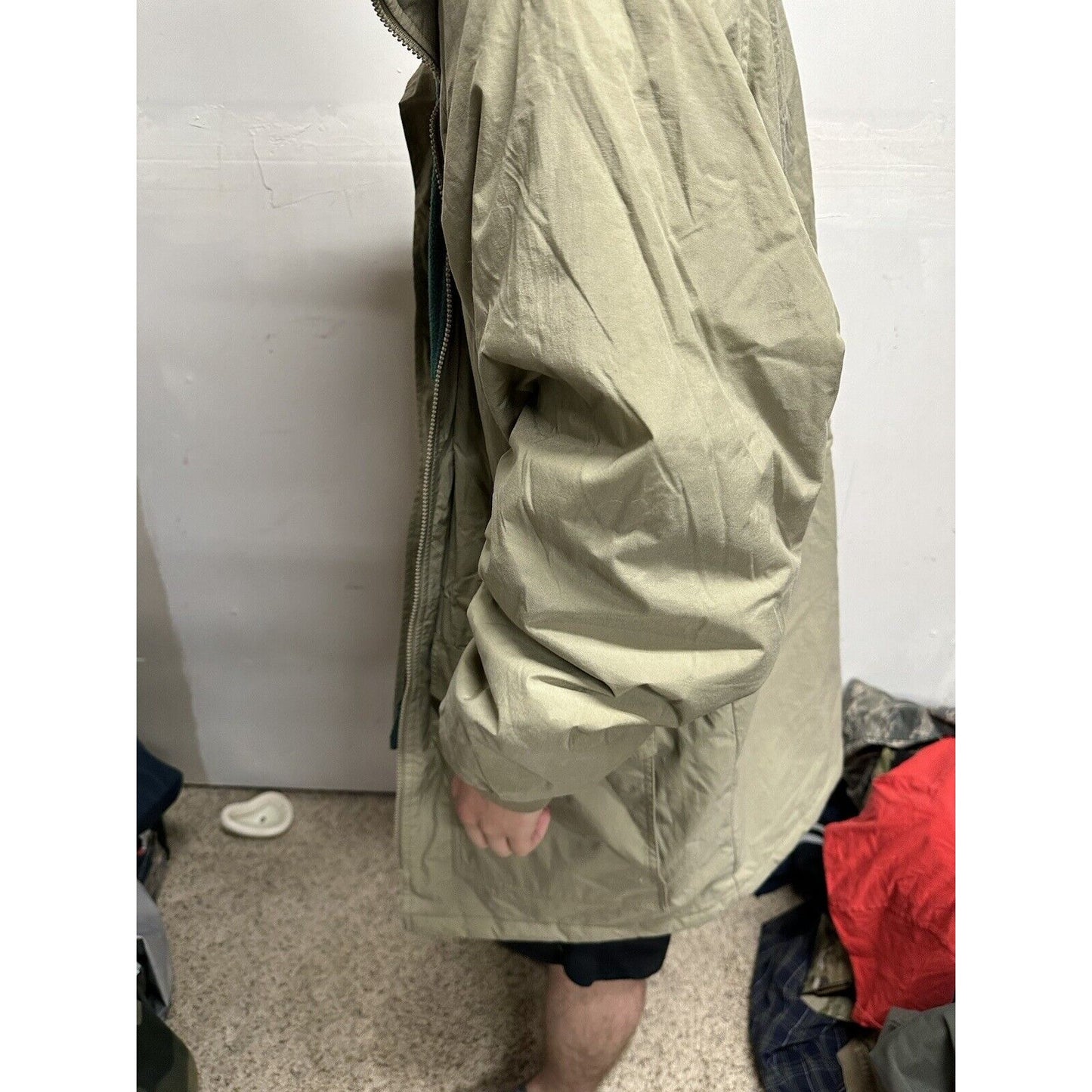 Men’s XL Tri-mountain Beige Jacket With Detachable Hoodie