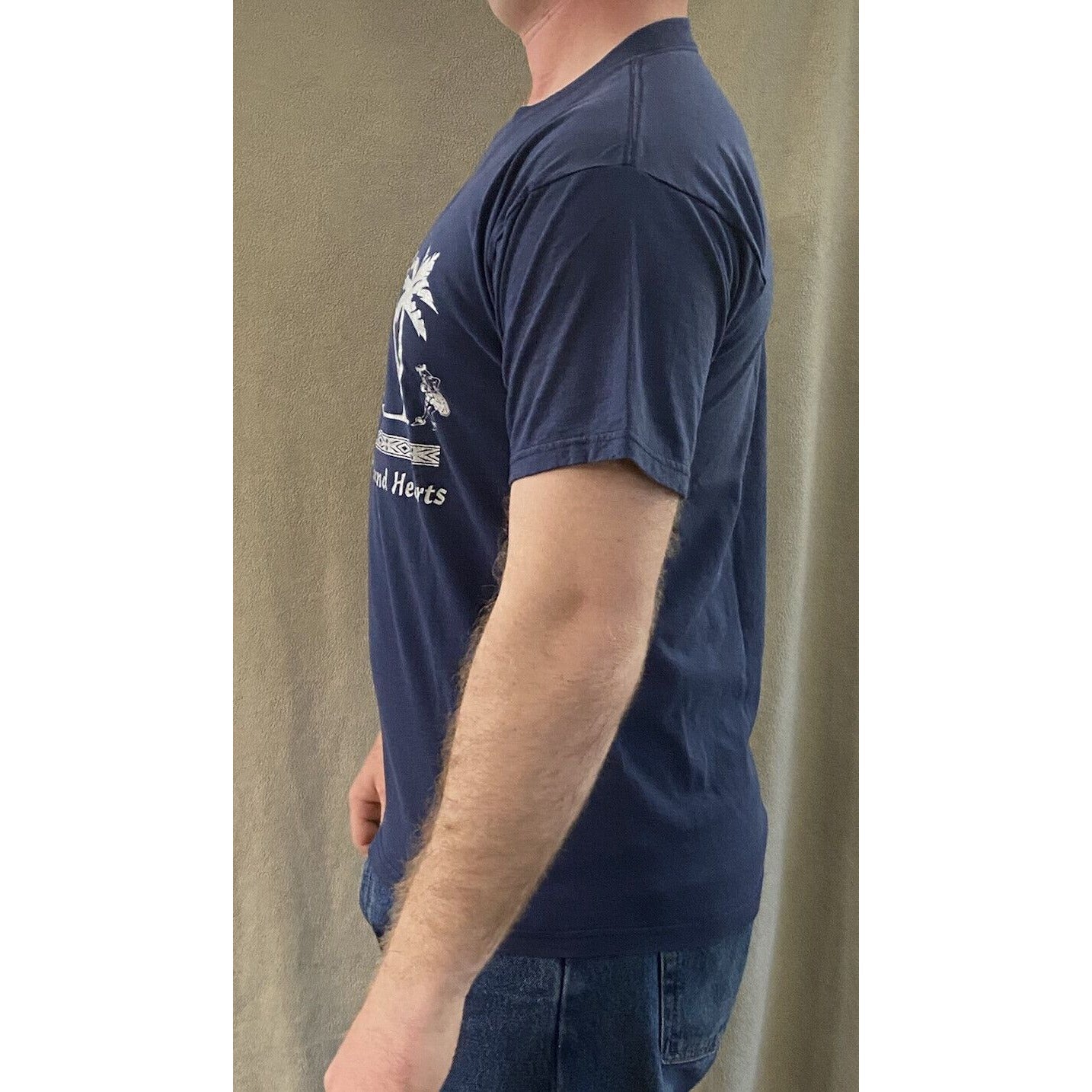 Fruit of the Loom “Pacific Pride & Island” Navy Blue Men’s Large Aloha Shirt