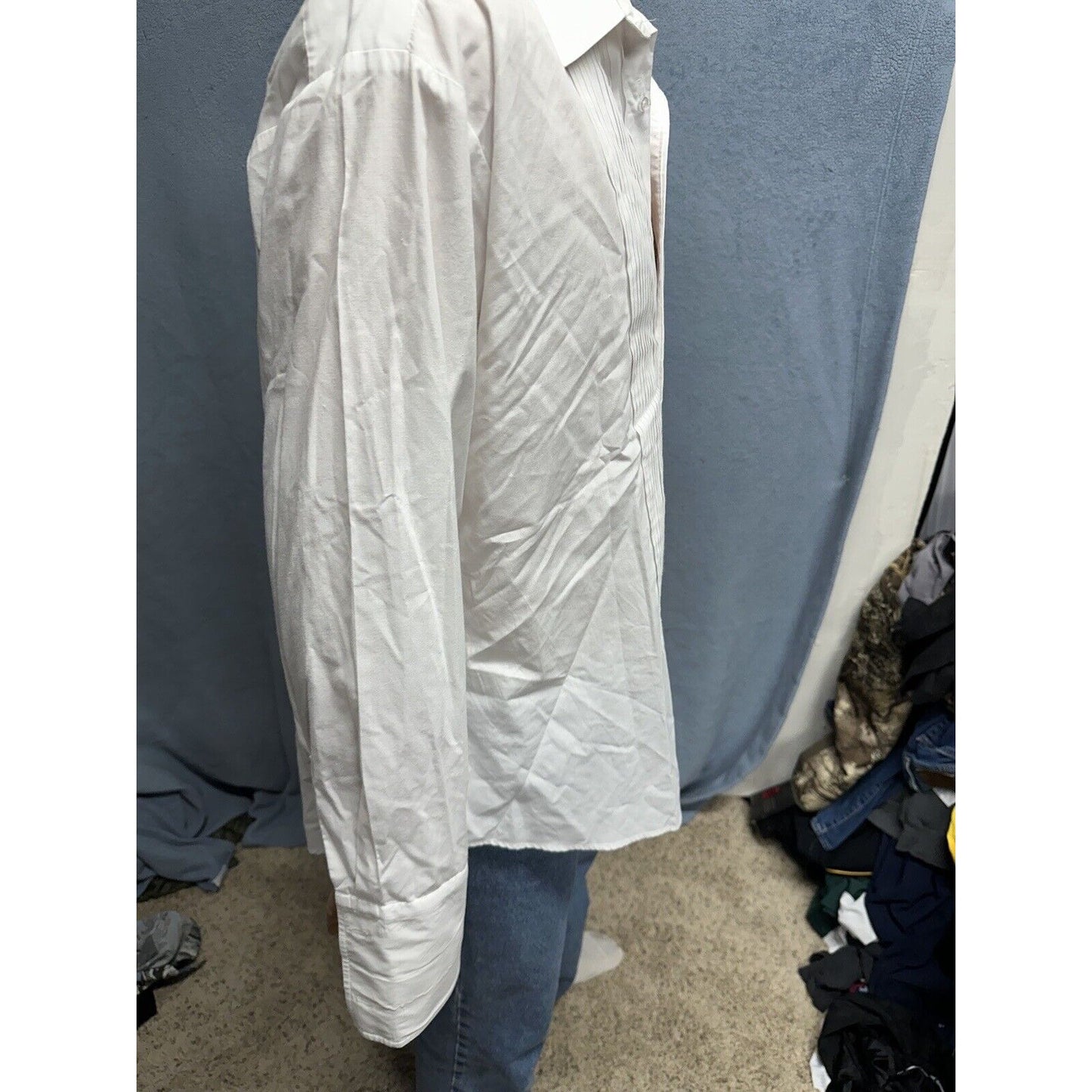 Air Force White Mess Dress Aetna Shirt 17 / 35 Long Sleeve Uniform