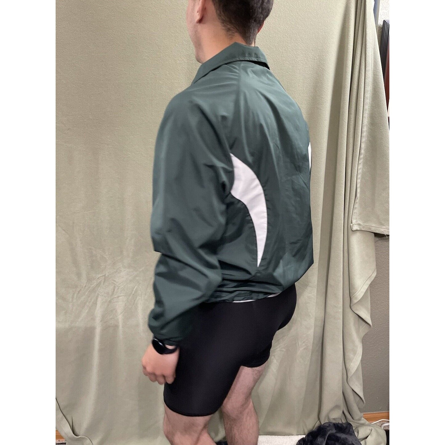 Falcon Tennis Men’s Small Holloway Windbreaker Jacket Dark Green