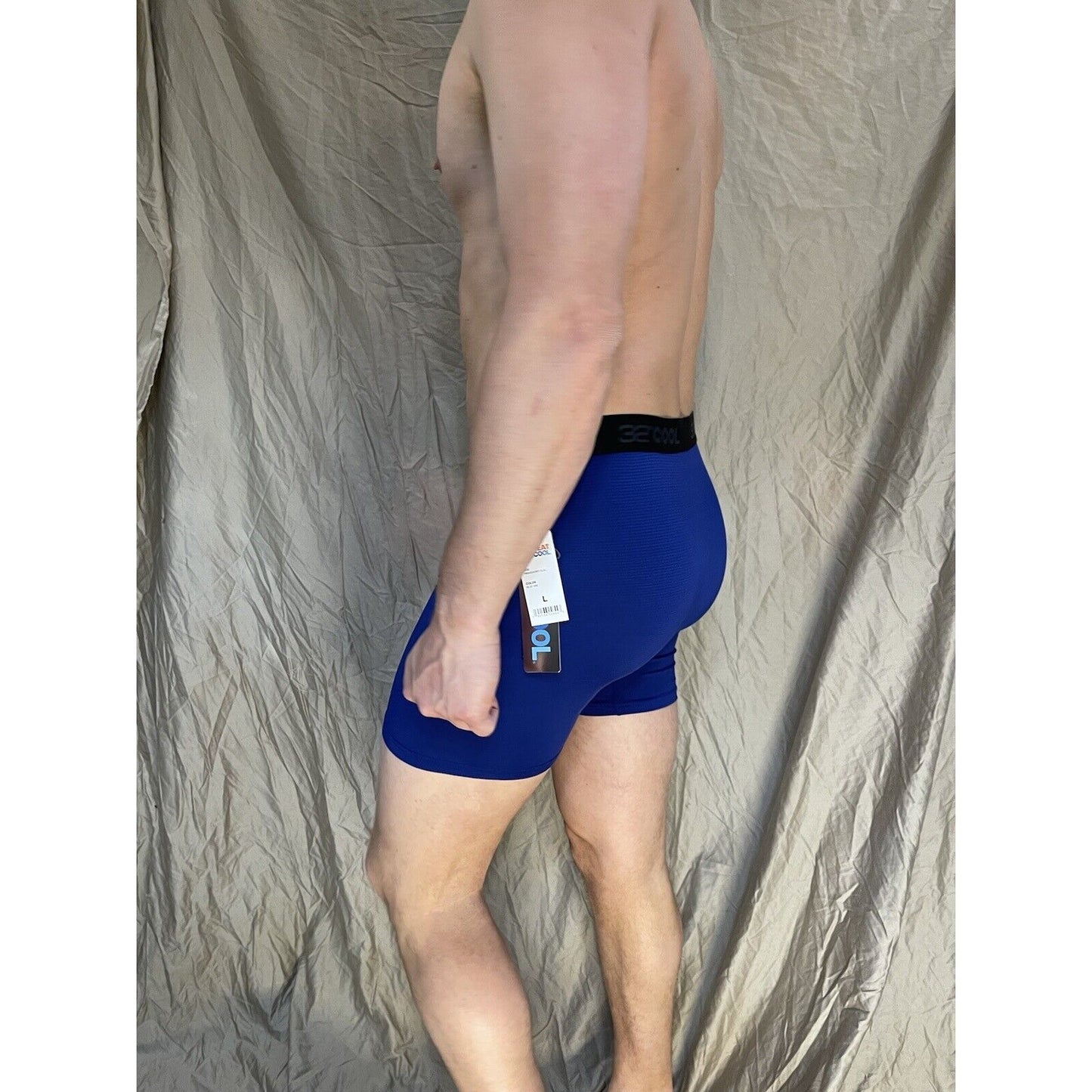 32 Degrees Cool, Mesh Boxer Brief, Performance Wicking Fly Medium Blue