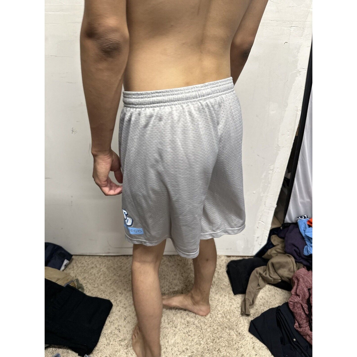 Men’s Silver Medium Badger Sport University Of San Diego Torreros Shorts