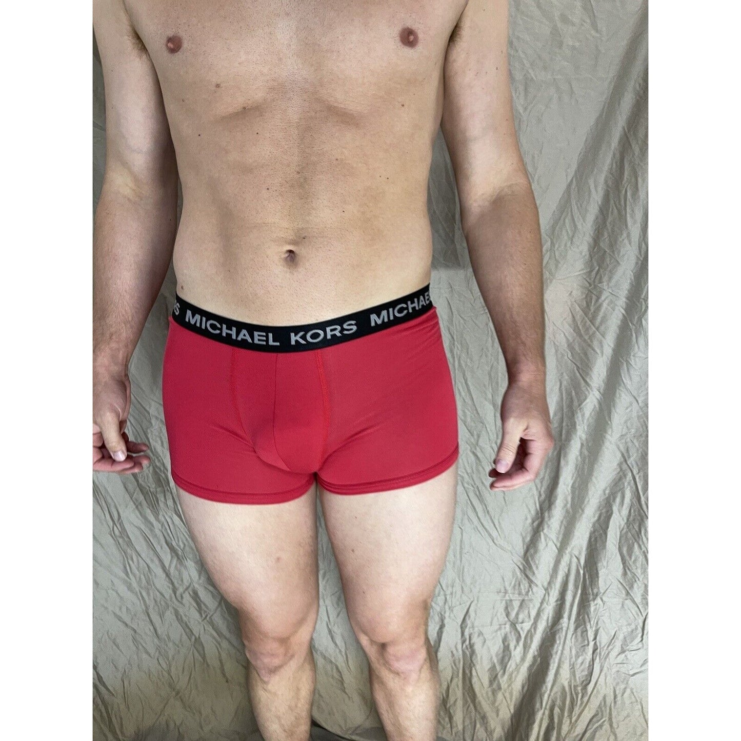 men's michael kors stretch factor pride boxer briefs red small