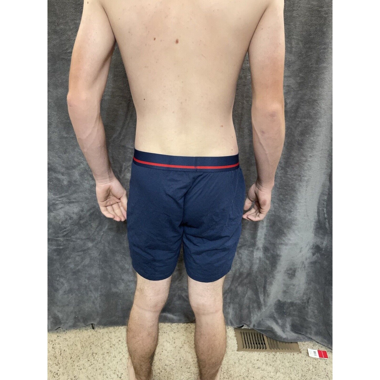 men's buffalo david bitton Dark blue cotton spandex boxer shorts