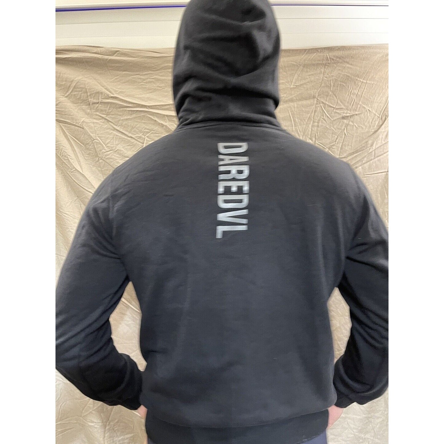Men's black daredvl medium pullover hoodie