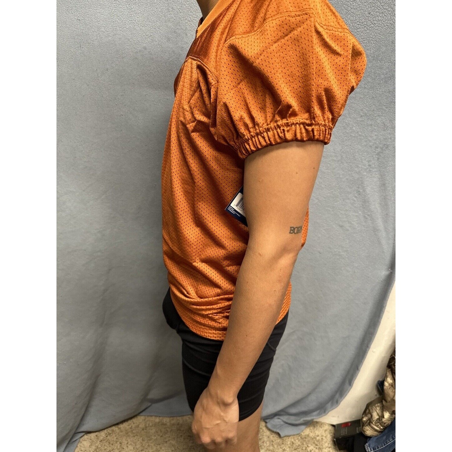 Champro Adult Audible Football Game Jersey TEXAS ORANGE MD