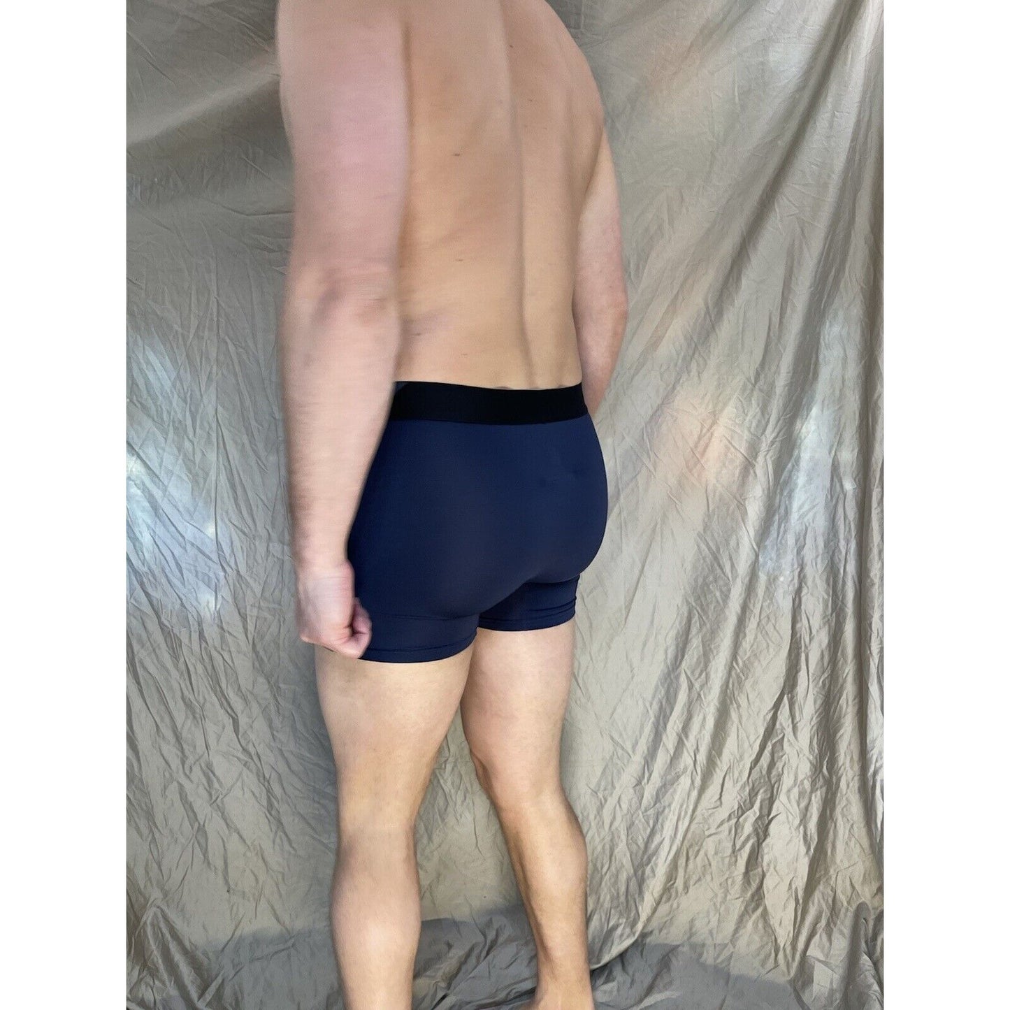 men's Dark Blue volcom Small athletic compression boxer briefs