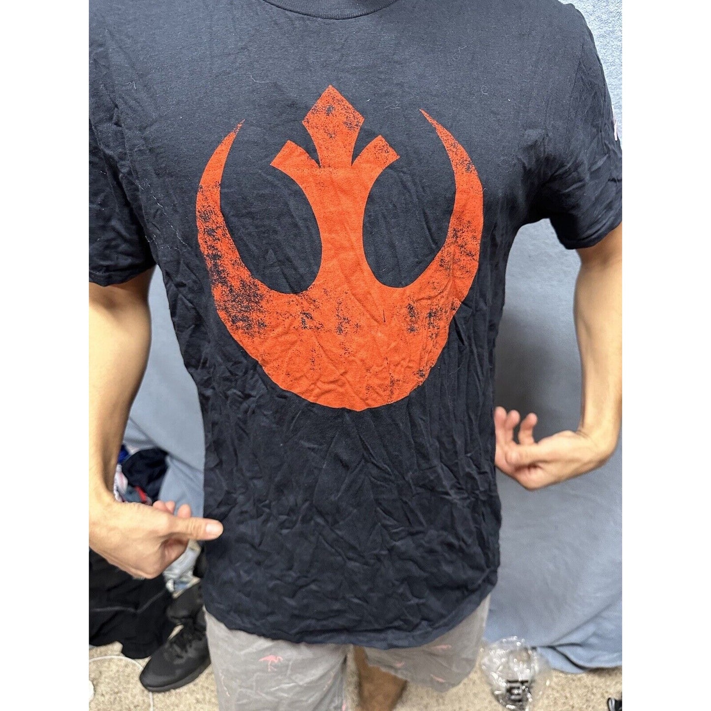 Men’s Black Star Wars Large Tshirt