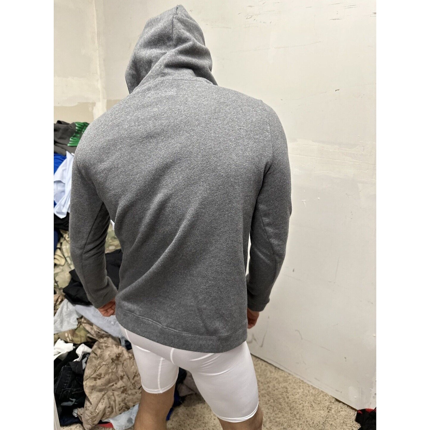 Men’s Gray OC Lacrosse Under Armour Loose Cold Gear Small Hoodie