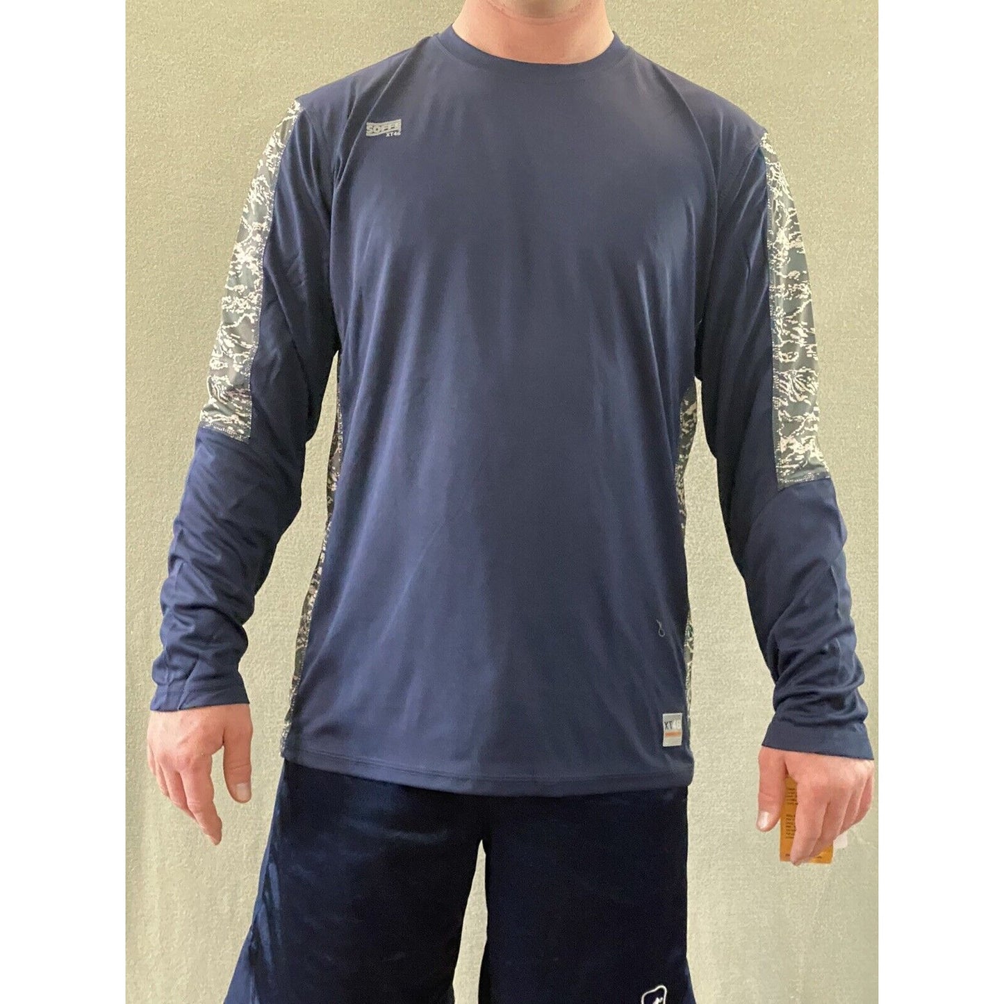 Soffe Extreme Training XT46 Men’s Medium Navy Blue Camo Polyester Long Sleeves