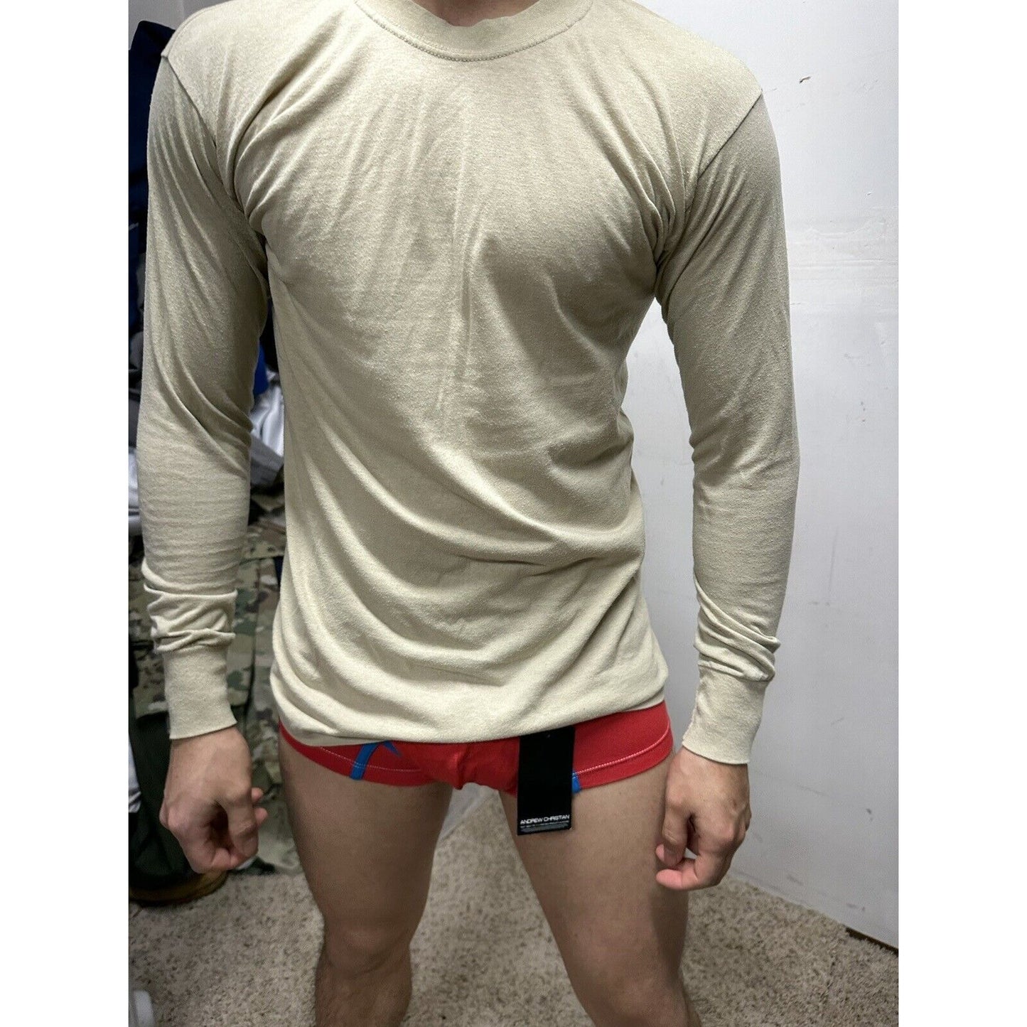 Men’s Duke Athletic Products Long Sleeve Desert Sand Civil Air Patrol USAF Shirt