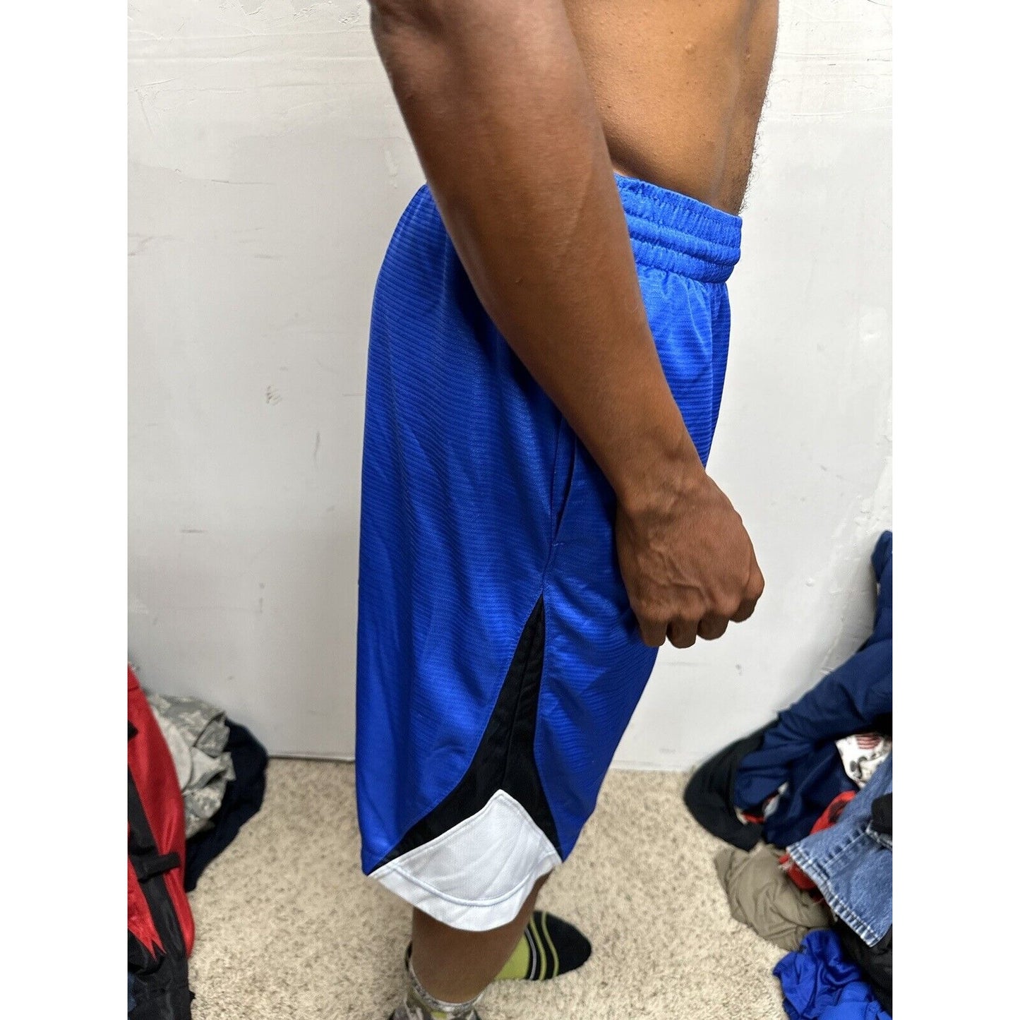 Men’s Blue Nike Basketball Medium Shorts With Pockets
