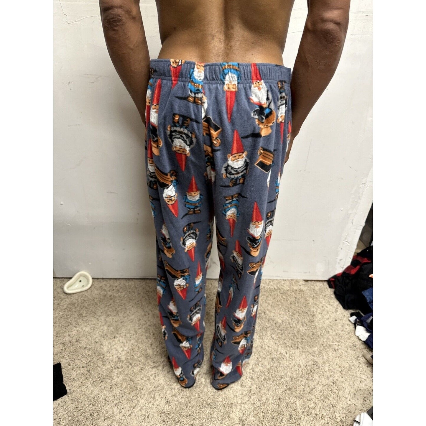 Men’s Large Gnome Wheelbarrow Lounge Pants Sleepwear
