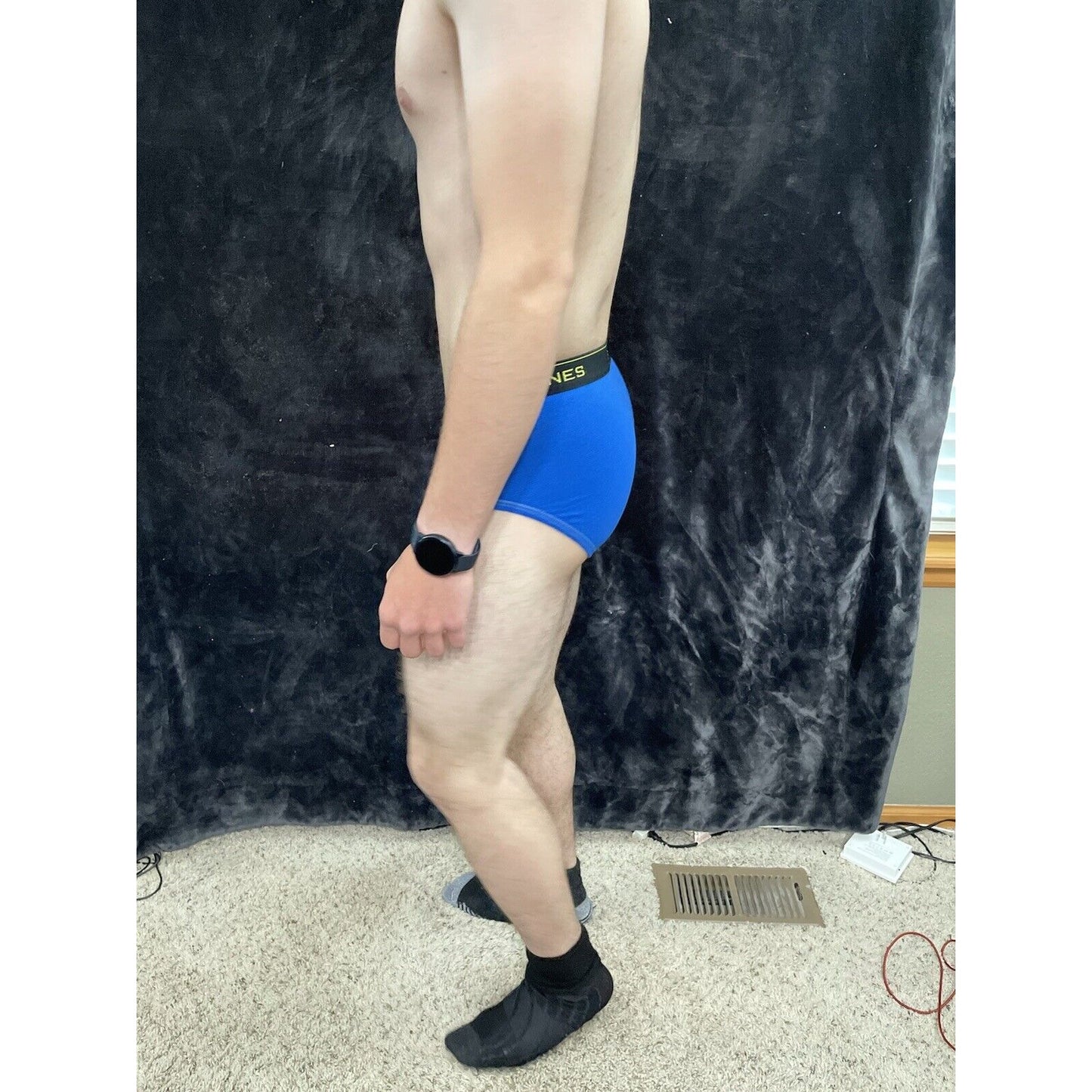 Men’s Small Hanes Royal Blue Briefs Comfort Cool