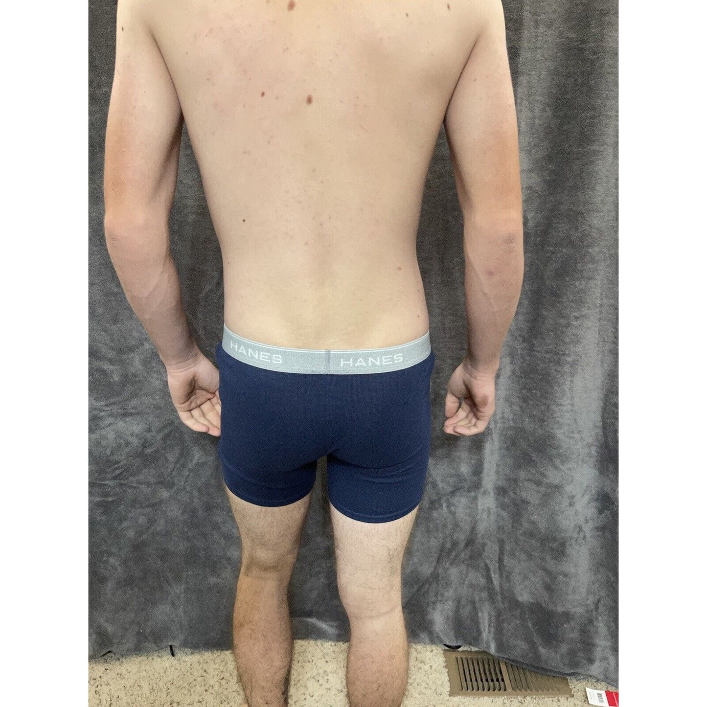 boy's Hanes youth XL Dark Blue boxer brief